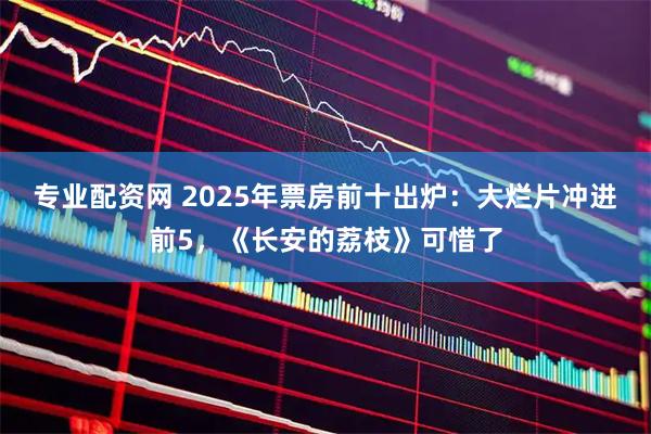 专业配资网 2025年票房前十出炉：大烂片冲进前5，《长安的荔枝》可惜了